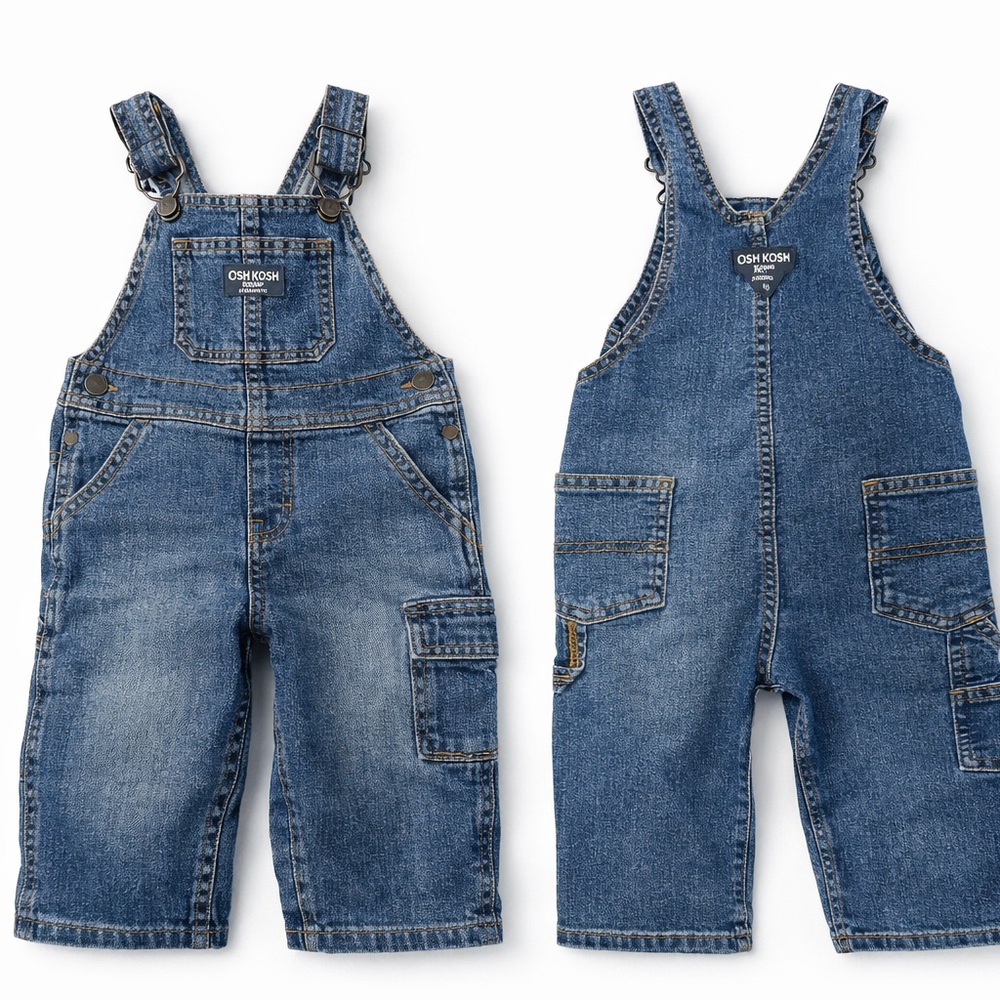 OshKosh B'gosh Classic Medium Blue Denim Overalls